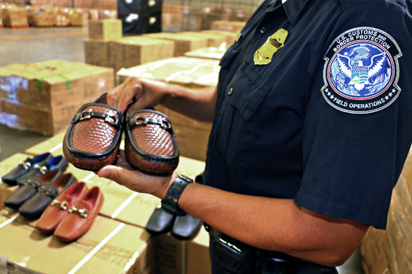 CBP Officer with Shoes